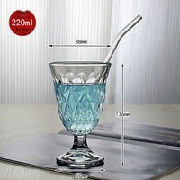 Classique sculpté Transparent en plastique cristal gobelet verre tasse à eau en métal pour boisson citron autres boissons de haute qualité