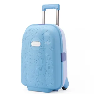 17 Inch Travel Bags Trolley Luggage Personalized PP Kids Carry on luggage 4 Wheels Cute Children Unisex Code Lock Suitcase