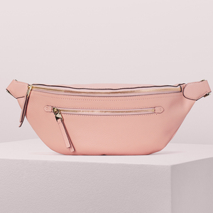 <span class=keywords><strong>Riñonera</strong></span> de cuero de guijarros personalizada para mujer, bolso de cintura cruzado grande, color negro - Product Image 5