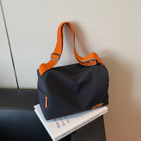 Sac messager imperméable à fermeture éclair, sac de voyage d'été léger unisexe avec sangle réglable, sac de facteur quotidien