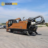 Foreuse souterraine Goodeng 80 tonnes à commande hydraulique, propulsée au diesel, sur chenilles, pour le forage de fibres optiques, avec moteur de pompe efficace