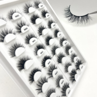 Fournisseur de cils en vison 3D classiques et volumineux, cils en vison 5D réels, bande complète de cils en vison, vente en gros