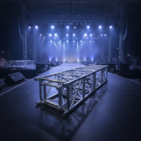 Estructura de Techo para Escenario de Conciertos de Aluminio, Sistema de Elevación con Torre de Truss de 400x400mm, Truss Modular Resistente y Ligero con Capacidad de Carga de 800kg