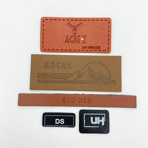 Insegne in Pelle Personalizzate per Uso Transfrontaliero. Etichette in Pelle con Texture Ultra-fine Disponibili in <span class=keywords><strong>Stock</strong></span>, Etichette in Pelle Goffrata - Product Image 6