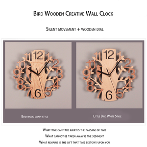 <span class=keywords><strong>Orologio</strong></span> <span class=keywords><strong>da</strong></span> Parete 3D <span class=keywords><strong>in</strong></span> <span class=keywords><strong>Legno</strong></span> a Forma di Uccello - Decorazione Creativa Unica per la Casa |   Regalo perfetto per bambini e amanti degli uccelli - Product Image 6