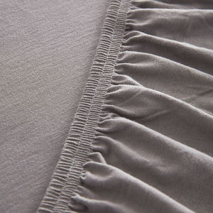 4 قطعة الجملة السرير غطاء 100% القطن جيرسي مرونة ورقة مسطحة مجموعة مع أكياسها طقم سرير - Product Image 4