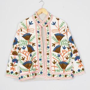 <b>Women</b> Handmade <b>Velvet</b> Suzani Embroidered Jacket Luxury Bohemian Ethnic Floral Vintage Short <b>Coat</b> Boutique Fashion Wholesale - Product Image 1