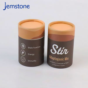 Écologique personnalisé logo cercle papier peut boîte de papier thé papier tube emballage - Product Image 6