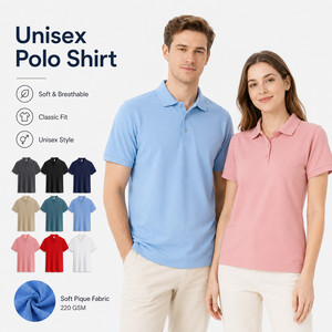 Polo Personalizado con Logotipo Unisex para Hombre y Mujer, Calidad Premium, Suave y Transpirable, Pique, Ropa de Golf para Equipos, Venta al Por Mayor, Varios Colores, Tallas S-4XL - Product Image 1