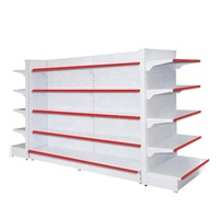 Étagère de présentation légère en métal pour magasin de détail, gondole, unité d'étagérage
