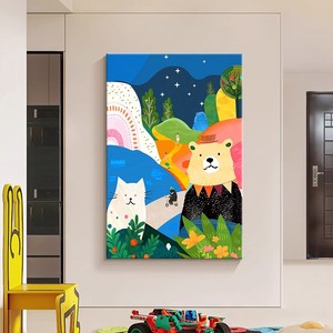 Abstract Canvas Art Print Rectangle Oil Canvas Wall <b>Hanging</b> For Living Room Entryway Decor With Aluminum Frame <b>White</b> - Product Image 1