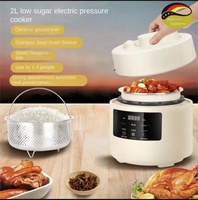 Penanak Nasi Mini 3-Cups Kapasitas 5.1-6.0L, Tanpa Gula, Portabel, Anti Lengket, Aluminium Alloy, Hemat Energi A++, Timer Digital