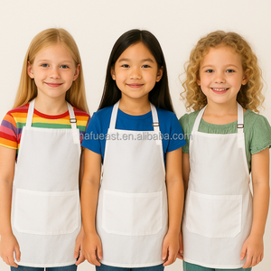 Babero con logotipo personalizado ajustable para niños, <span class=keywords><strong>delantal</strong></span> colorido en blanco para dibujo <span class=keywords><strong>escolar</strong></span>, pintura de cocina, Chef, actividades de cocina - Product Image 5