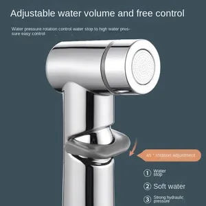 Set Moderno per Bidet da Hotel con Pistola Spray in Acciaio Inox e Ottone, Doccetta Pressurizzata con Funzione di Risciacquo - Product Image 4