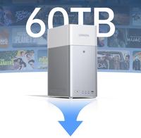 Servidor NAS de Doble Bahía para Electrónica de Consumo con Capacidades de Nube Privada para Uso en Pequeñas Oficinas