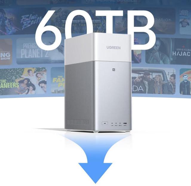Consumer Electronics Dual Bay NAS Server with Private Cloud Capabilities for Small Office Use
