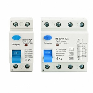 Interruptor Diferencial Tipo B, RCCB, CE, CB, 3P+N, 80A, 10mA, 30mA, 100mA, 300mA, 400V, 10kA, Interruptor de Circuito Diferencial, HB204B-40A, HB202B-40A - Product Image 5