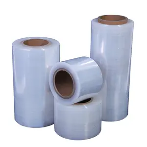 Plastic Hand Machine Stretch Wrap Transparent LLDPE Stretch Film Roll For Packaging