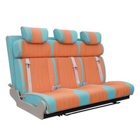 Canapé-lit de luxe en cuir respirant et confortable pour camping-car, conversion de siège de voiture pour camping-cars, noir - Vente en gros AutoLiuma
