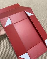 Boîte cadeau rigide en papier artistique EcoRev de luxe avec fermeture magnétique, poignée en ruban, pliable, emballage haut de gamme pour sari, vêtements, mariage