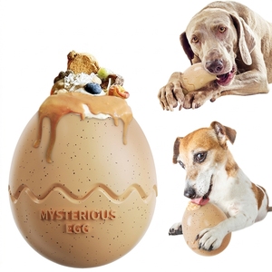 Juguete Masticable para Perros con Diseño de <span class=keywords><strong>Huevo</strong></span> de <span class=keywords><strong>Dinosaurio</strong></span>, Material TPR Duradero, Sonido Chirriante, Diseño Molar Dentado para Limpieza de Dientes, Entrenamiento de Inteligencia y Alimentación Lenta - Product Image 6