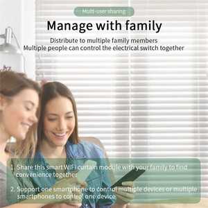 Wifi + RF433 Rèm mô-đun 433Mhz tuya thông minh chuyển đổi nhà bộ điều khiển con lăn Rèm màn trập động cơ điều khiển từ xa - Product Image 2