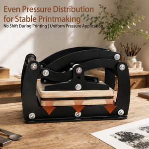 HUEVE Prensa de Vidrio Multiusos Duradera de 25*18 cm para Impresión Manual, Herramienta de Bricolaje para Cuero, Flores, Papel y Encuadernación - Product Image 5
