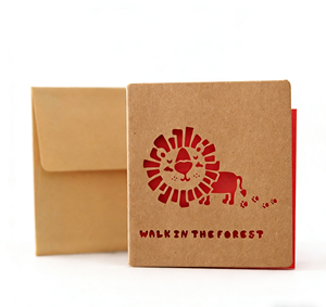 Tarjetas de Papel Kraft Vintage con Diseño Cuadrado Hueco, Exquisitas y Más Vendidas, Notas de Felicitación Premium para el Día del Padre - Product Image 5