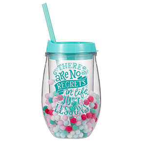 <span class=keywords><strong>DEHP</strong></span>-vasos de plástico con pajita transparente para beber, vasos acrílicos de doble pared, botella de agua de plástico - Product Image 5