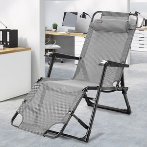 Patio extérieur <span class=keywords><strong>salon</strong></span> <span class=keywords><strong>de</strong></span> Piscine pliante sans gravité chaise <span class=keywords><strong>de</strong></span> massage inclinable <span class=keywords><strong>avec</strong></span> Repose-Tête Amovible Oreiller - Product Image 1