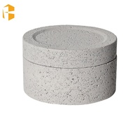 Récipient en béton LOGO personnalisé de haute qualité diffuseur d'huiles essentielles en pierre de cristal de Quartz Rose d'améthyste naturelle parfumée