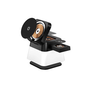 Support de <span class=keywords><strong>chargeur</strong></span> sans fil magnétique 3-en-1 pliable et rotatif avec lumière RGB pour iPhone, <span class=keywords><strong>Apple</strong></span> Watch et AirPods - Product Image 3