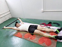 Bande de résistance Gymarts avec barre de fitness et barre de Pilates pour la maison
