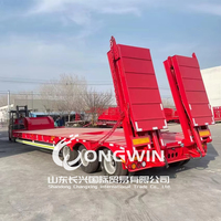 60 tonnes 100 tonnes 12 roues conteneur châssis chargeur Lowbed camion bas lit remorque plate-forme basse semi-remorque