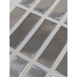 Ruban adhésif en aluminium conducteur personnalisé avec logo imprimé, découpe à la forme, double face, adhésif acrylique - Product Image 2