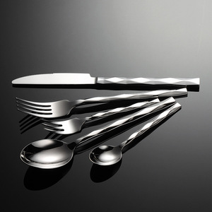 Juego de 5 cubiertos de pulido de espejo de acero inoxidable 304 aptos para lavavajillas - Product Image 3