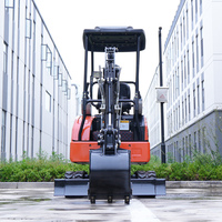 Mini-excavatrice tout-terrain 1,5 tonne 3 tonnes avec moteur EPA, pelle compacte agricole avec chenilles larges à vendre