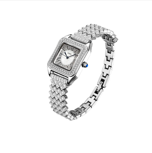 Reloj de Pulsera de Cuarzo con Dije de Guepardo Francés, Lujoso y Moderno, para Mujer, con Esfera de Cristal, Correa de 16 mm, Resistente al Agua - Product Image 1