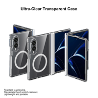 Coque de téléphone pliable transparente de qualité supérieure pour Galaxy Z Fold 8, pare-chocs antichoc, protection multicouche, charge magnétique