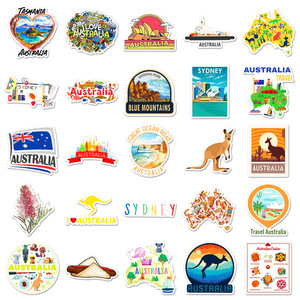 50 Uds Australia paisaje viaje Graffiti pegatinas para maleta equipaje bolsa decoración canguro Sydney regalo pegatina - Product Image 3