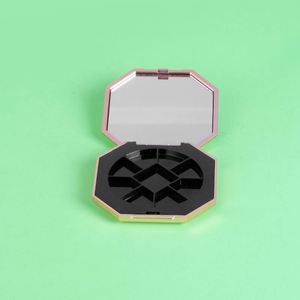 Estuche Octagonal Personalizado y Reciclable para Sombra de Ojos con Acabado Grabado, Tanque Interno Extraíble para Base de Maquillaje en Polvo, ABS+AS <span class=keywords><strong>Aluminio</strong></span> - Product Image 3
