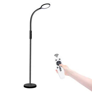 Wio Mio-Lámpara Led de pie con soporte de música, luz rosa, 6 pies, trípode, pluma humeante, vela china, esquina más pequeña