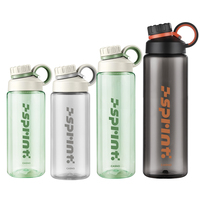 Bouteille portable en plastique PC avec couvercle à vis, 800ml/1000ml/1500ml, pour boire directement, compatible eau bouillante, avec infuseur à thé