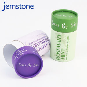 Caja de Tubo de Cartón Kraft Ecológica Impresa Personalizada para Loción Corporal, Embalaje de Tubo de Papel Cilíndrico Redondo para Sales de Baño y Jabón - Product Image 3