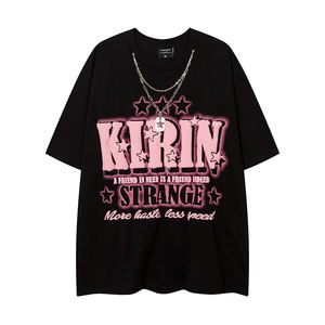 OEM En stock coton hommes col O grande taille T-shirts personnalisé 3d <span class=keywords><strong>mousse</strong></span> bouffée sérigraphie Logo T-shirt surdimensionné uni hommes T-shirt - Product Image 1