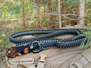 Correa de mango de tráfico para perros grandes y resistentes con dos asas Correa de perro duradera y Clip de rana 360 - Product Image 5