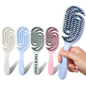 Spazzola Portatile 2026 <span class=keywords><strong>Mauro</strong></span> per Massaggio e Lisciatura Capelli, con Setole <span class=keywords><strong>di</strong></span> Cinghiale e Design a Spirale Cavo per la Cura dei Capelli - Product Image 1