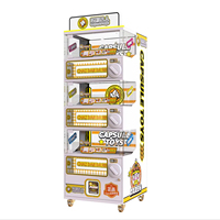 Distributeur de capsules transparent sur pied à monnayeur, grande capacité, éclairage LED, alimentation 110/220V, garantie 1 an