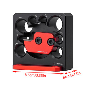 Electric Drill Rig Round Bar Auxiliary Tool Aluminum Alloy CNC 8.5cm x 8cm For Turning Tools - Product Image 1