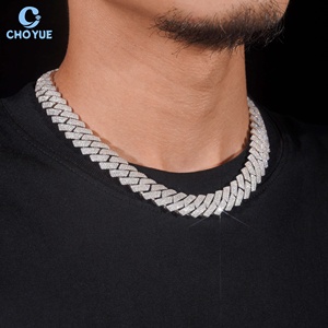 Collar de Cadena Cubana de Moissanita Certificada GRA de 15 mm para Hombre, Chapado en Rodio, Plata 925, Joyería Hiphop Iced Out, ¡Gran Oferta! - Product Image 4